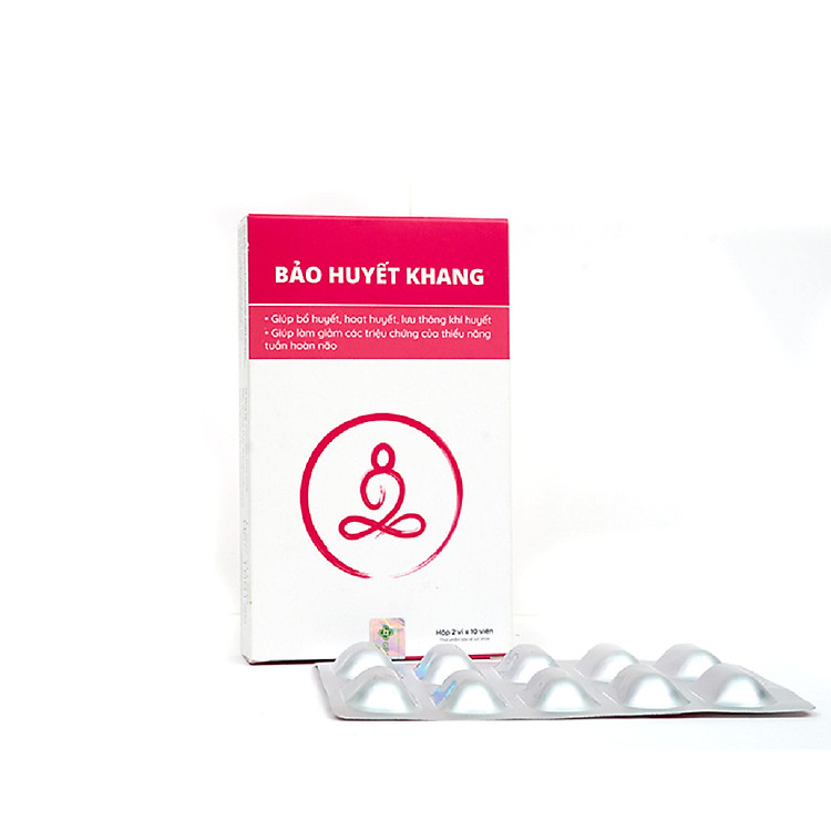Viên uống Bảo Huyết Khang - Hỗ Trợ Điều Trị Mất Ngủ, Đau Nữa Đầu Và Suy Giảm Trí Nhớ (Hộp 2 vỉ x 10 viên)