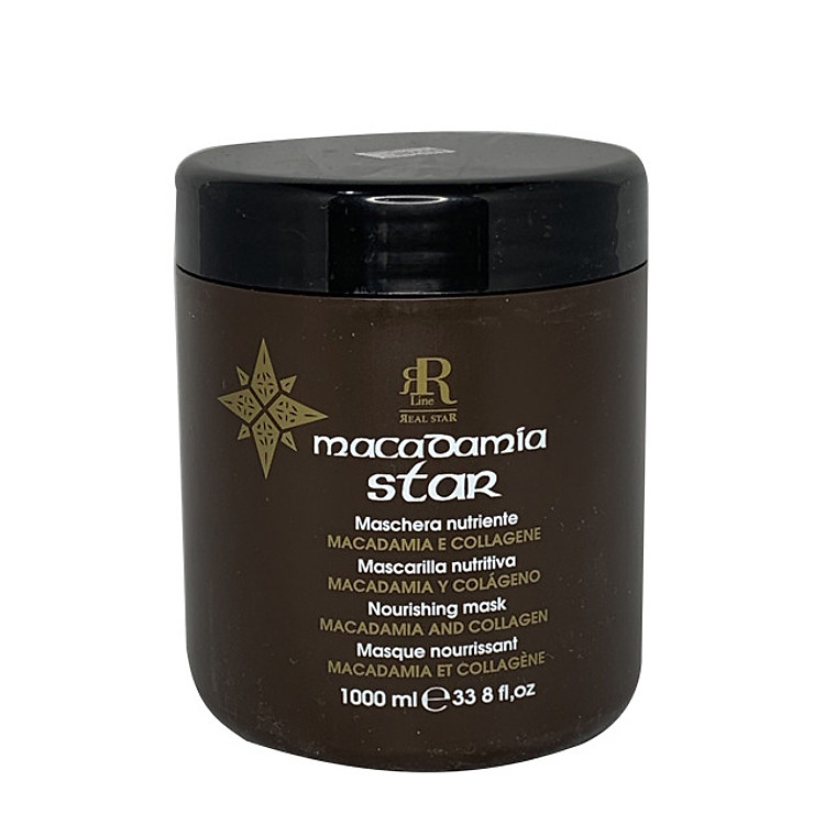 Dầu hấp phục hồi tóc hư tổn Rrline Macadamia Collagen Star Mask 1000ml