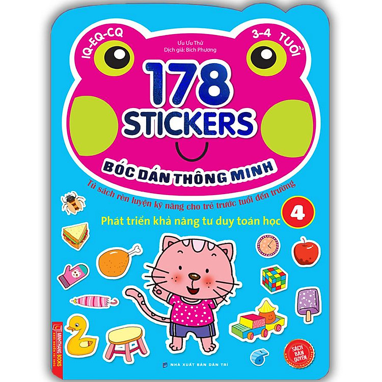 Bóc Dán Hình Thông Minh Phát Triển Khả Năng Tư Duy Toán Học IQ EQ CQ (Quyển 4)