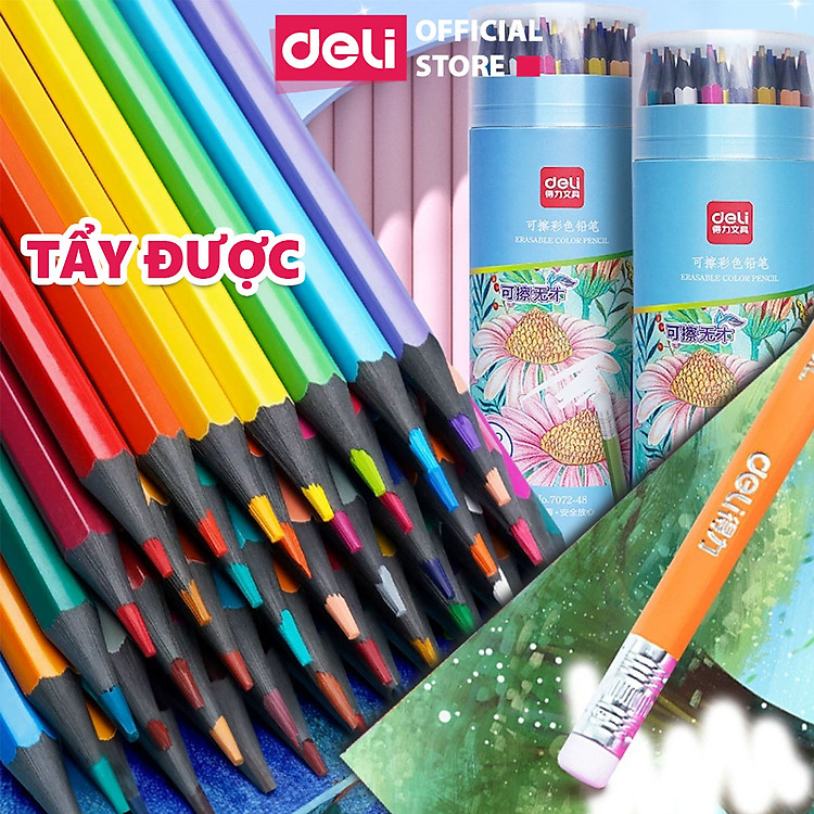 Bút Chì Màu Deli (12 màu)