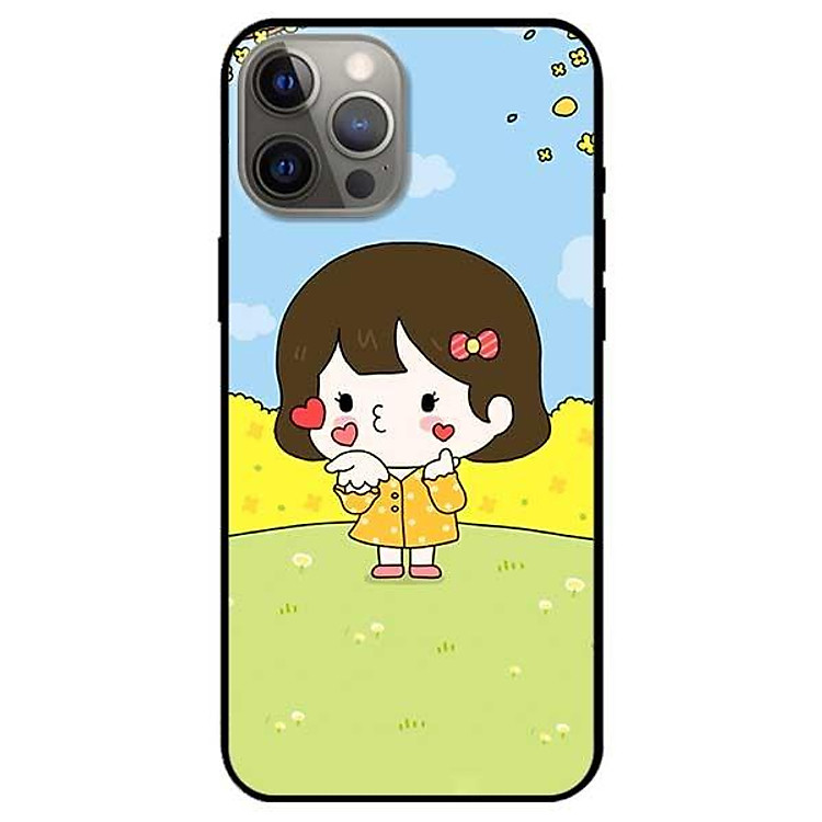 Ốp lưng dành cho Iphone 11 - 11 Pro - 11 Pro Max mẫu Cô Bé Áo Vàng