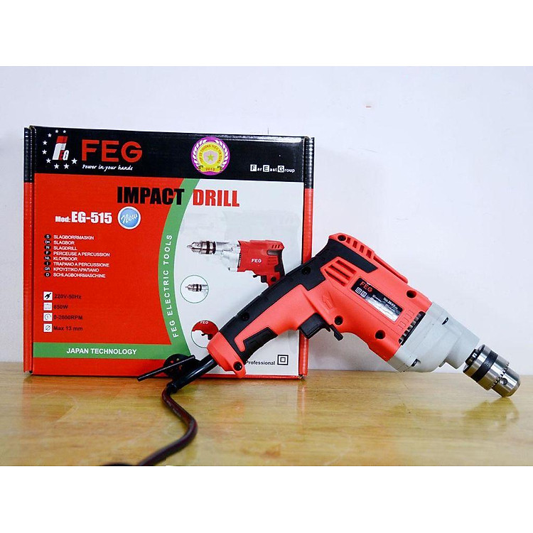 MÁY KHOAN BÚA 650W 13MM FEG EG-515 - HÀNG CHÍNH HÃNG