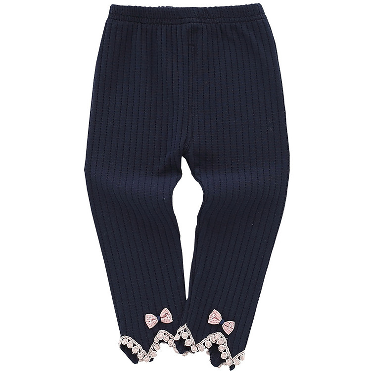 Quần Legging Len Tăm Nơ Gấu Cách Điệu Siêu Xinh Cho Bé (có video)