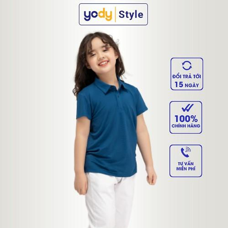 Áo Phông Polo Trẻ Em YODY Chất Liệu Coolmax Cao Cấp An Toàn Cho Trẻ - KID3056