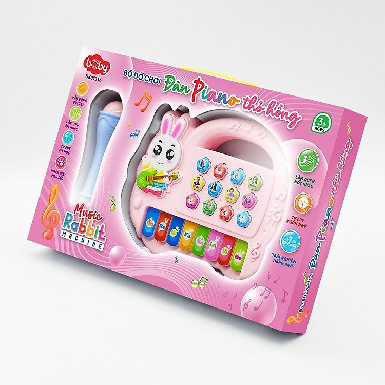 Đàn Piano Thỏ Hồng Kèm Micro DUKA Chính hãng Ưu đãi