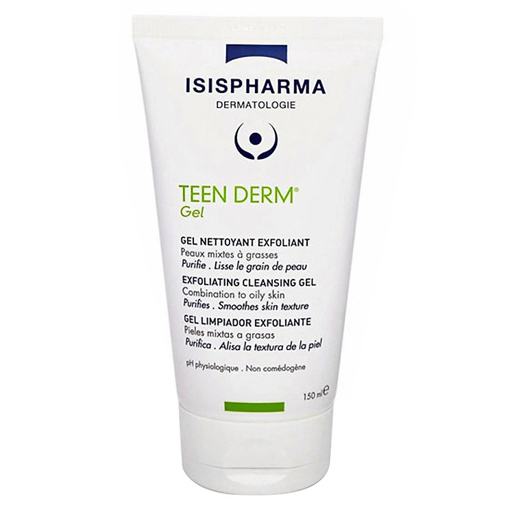 Gel Rửa Mặt Da Thường Giảm Nhờn Ngừa Mụn ISIS Pharma Teen Derm (150ml)