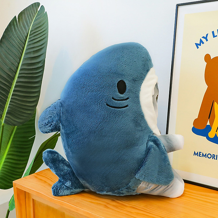 Gấu bông mèo cosplay cá mập - 20cm Chính hãng Ưu đãi - Hình ảnh 4