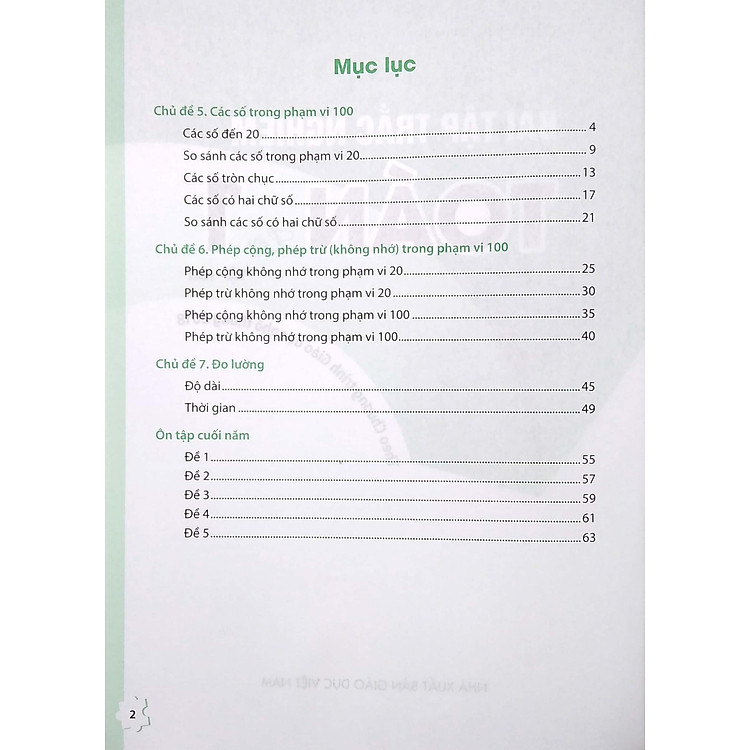 Bài Tập Trắc Nghiệm Toán Lớp 1 - Tập 2 (Theo Chương Trình Giáo Dục Phổ Thông 2018) - Ảnh 5