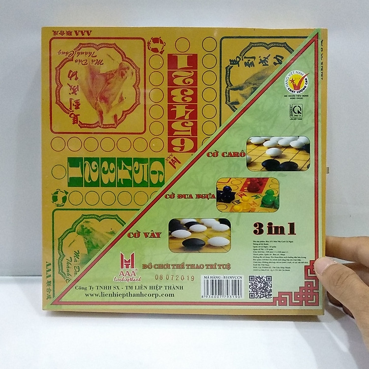 Mua Bàn 3 Trong 1: Cờ Carô, Cờ Vây, Cờ Cá Ngựa Chính hãng Giá tốt - Hình ảnh 2