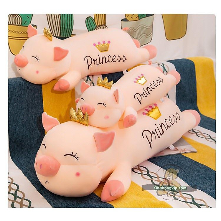 Thú nhồi bông heo vương miện 75-110cm Chính hãng Giá tốt - Hình ảnh 4