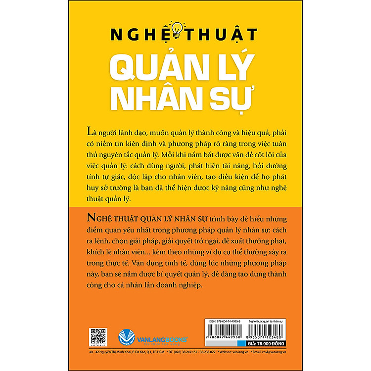 Nghệ Thuật Quản Lý Nhân Sự (Tái Bản) - Ảnh 2