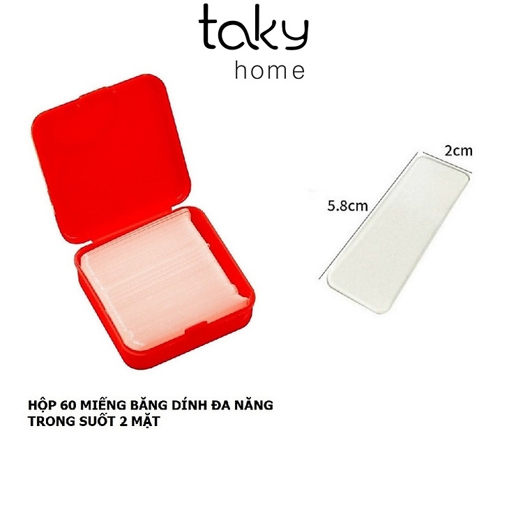 Hộp Băng Dính 2 Mặt (60 miếng)