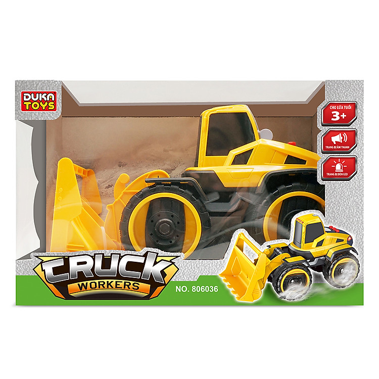 Xe Xúc Lật Duka Có Nhạc, Đèn Chính hãng Tiết kiệm - Hình ảnh 2