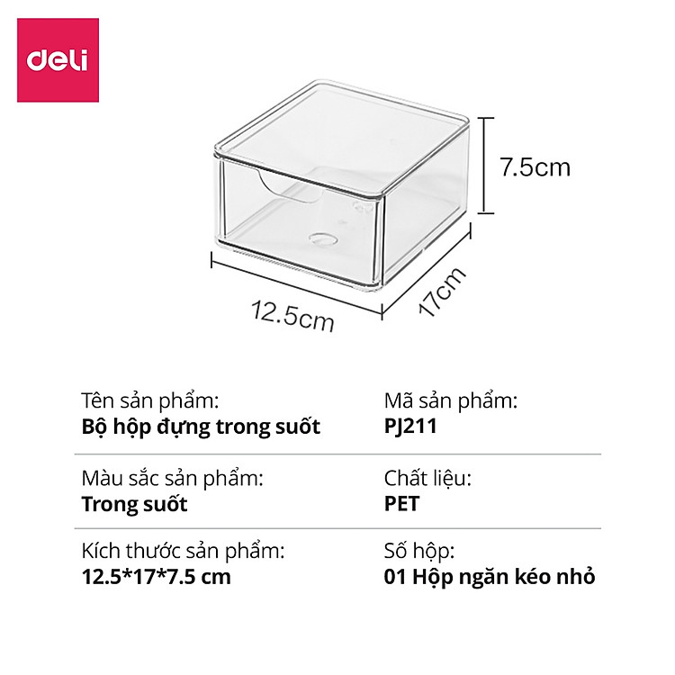 Khay Đựng Đồ Đa Năng Để Bàn Deli (25*17*7.5) - Ảnh 7