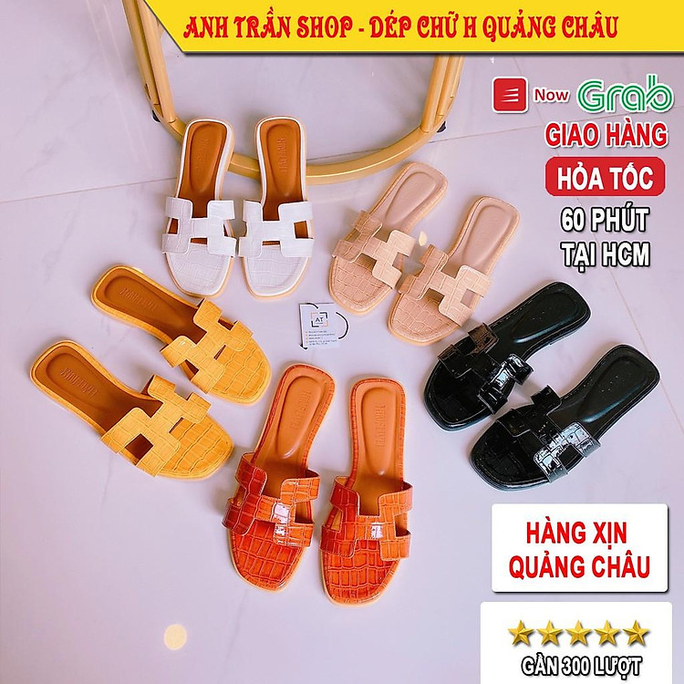DÉP LÊ NỮ CHỮ H DÉP THỜI TRANG QUẢNG CHÂU CAO CẤP