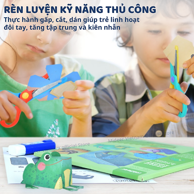 Giấy gấp Origami Thú Mideer Chính hãng Giá tốt - Hình ảnh 4