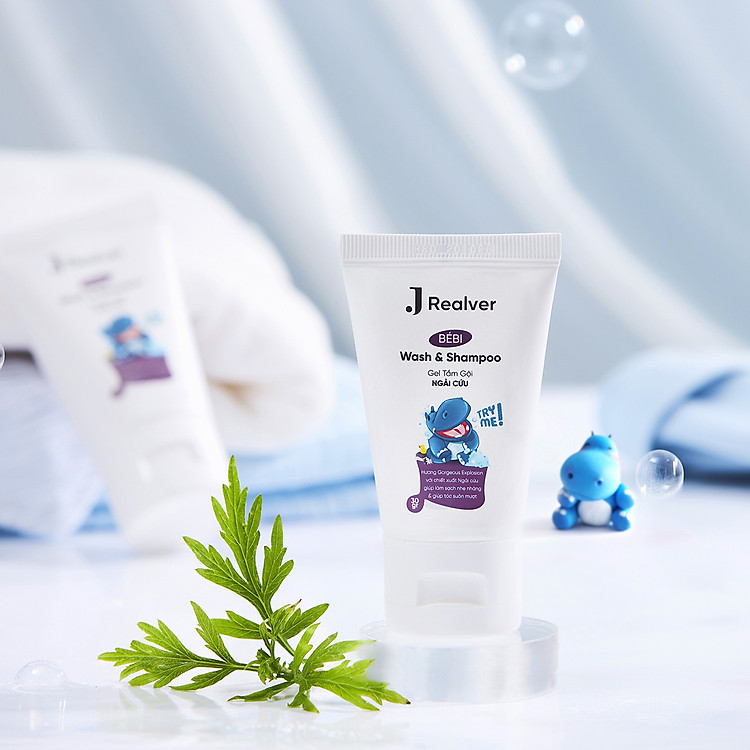 Gel Tắm Gội Ngải Cứu JRealver 30g Chính hãng Tiết kiệm - Hình ảnh 4