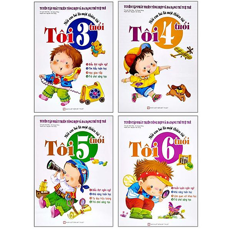 Mỗi Em Bé Là Một Thiên Tài – Tuyển Tập Phát Triển Tổng Hợp Và Đa Dạng Trí Tuệ Trẻ (Bộ 4 Cuốn)