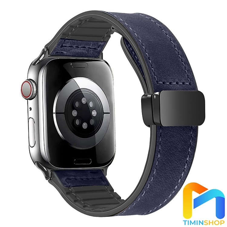 Dây da cho Redmi Watch 6/ 5/ 4/ MI Band 8 Pro/ Band 9 Pro/ Band 10 Pro - Dây da + Silicone (DDMI5)