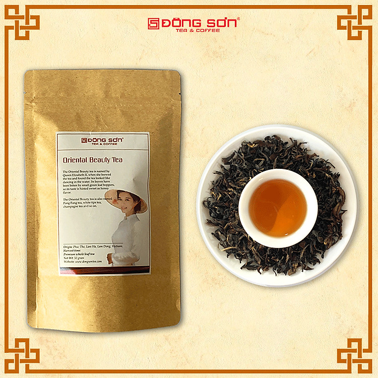Trà Đông Phương Mỹ Nhân - Gói 50g - Vị ngọt mật ong, nước trà màu hổ phách trong sáng - Đông Sơn