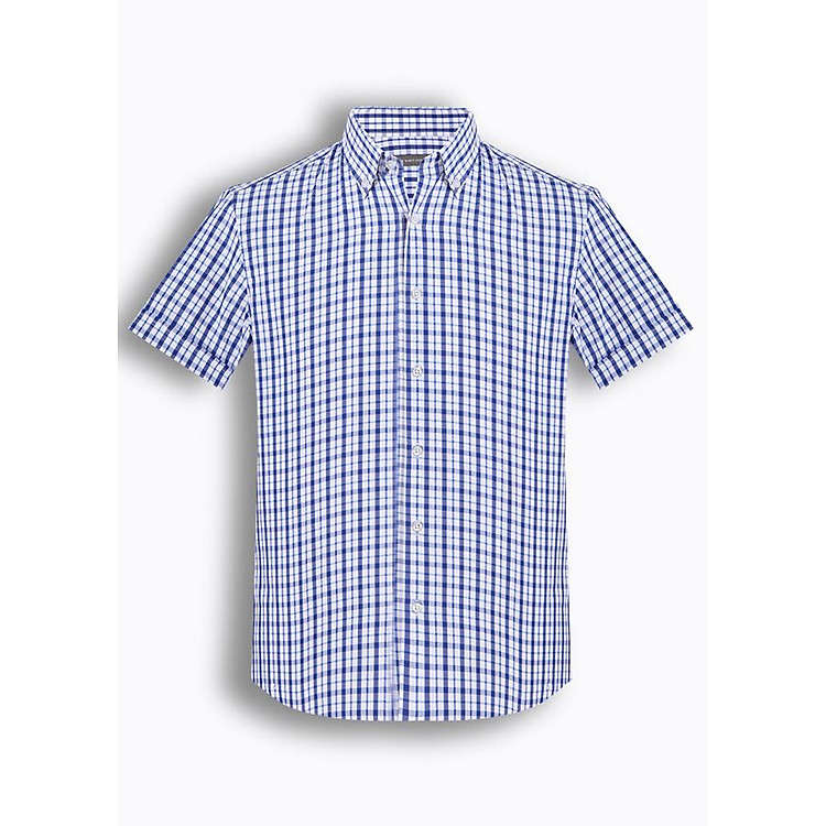 Áo sơ mi nam tay ngắn họa tiết The Shirts Studio Hàn Quốc TD45F6128BL