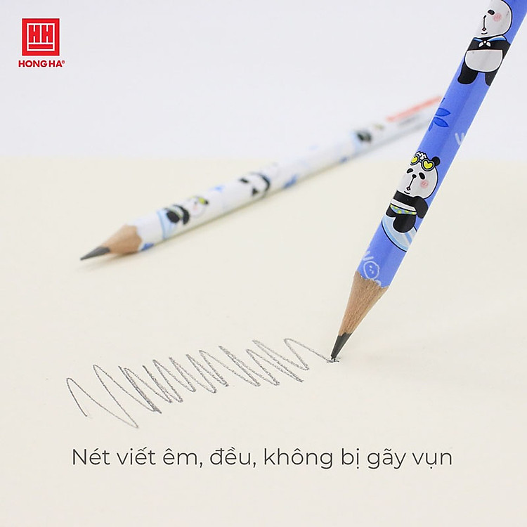 Hộp 12 Bút Chì Gỗ 2B Hồng Hà Little Woong - Ảnh 5