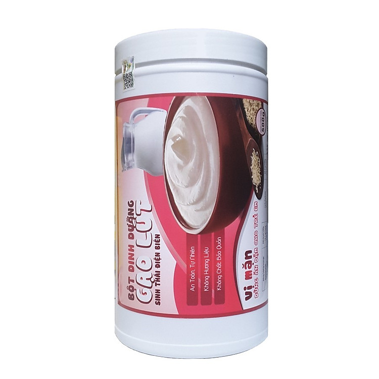 Bột dinh dưỡng gạo lứt sinh thái Điện Biên 500g (Vị mặn) -Dùng ăn dặm cho trẻ em