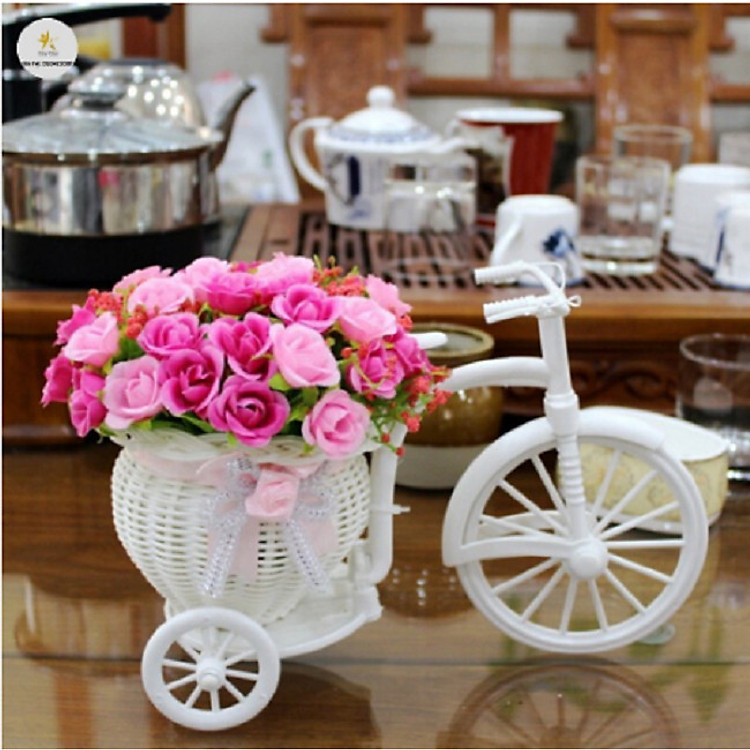 Xe Đạp Chở Hoa Hồng Trang Trí Decor FXE1155 (Giao mẫu ngẫu nhiên)