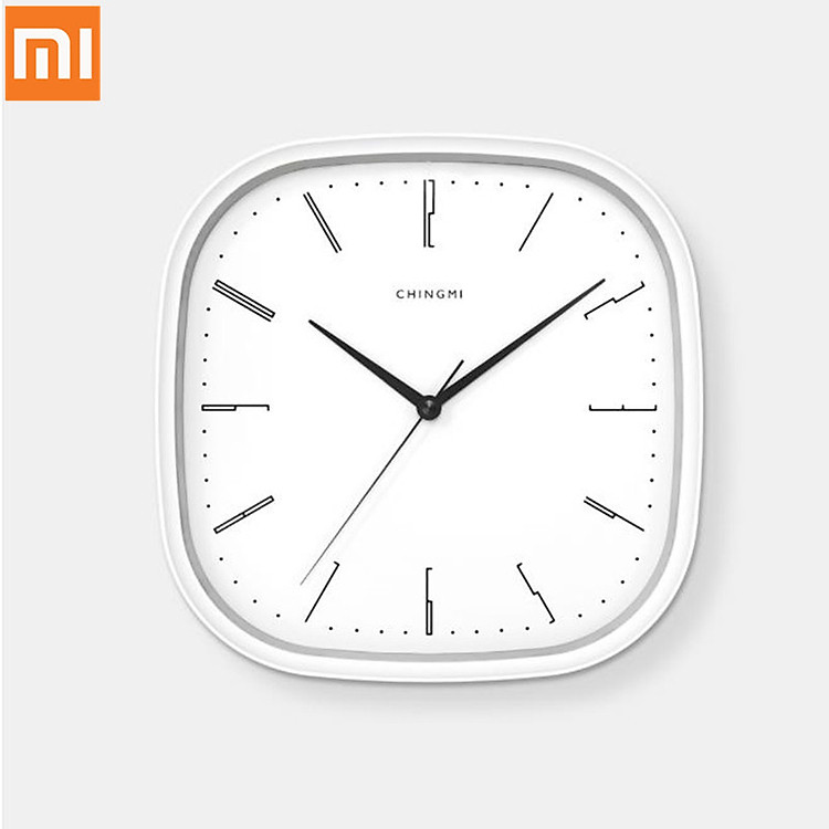 Đồng hồ treo tường Xiaomi Mijia aigo Im lặng Chính xác Phong cách thiết kế đơn giản Đồng hồ trắng cho trang trí nội thất trang trại