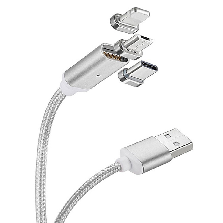 Cáp Sạc Nam Châm 3 đầu Adroid / IOS / Type-C