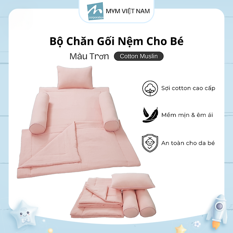 Chọn mua tại Shopee: Bộ chăn gối MYM vải xô Muslin mua giá tốt nhất tại Shop Mall