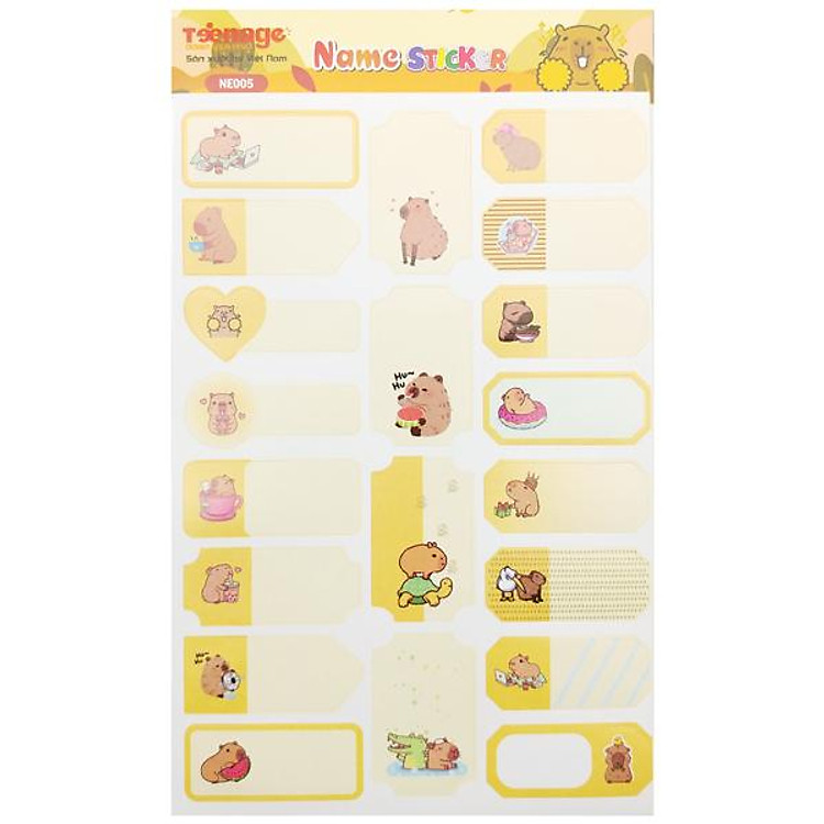 Bộ Sticker Name Teenage SN-02 (5 tờ)