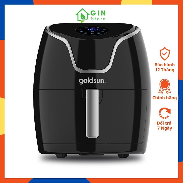 Nồi chiên không dầu Goldsun CQ2602 và GAF584-M, Dung tích 5.5L - Hàng Chính hãng