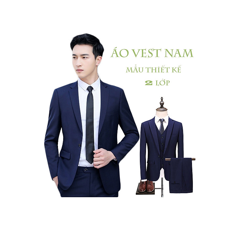 Áo Vest Nam Cao Cấp Áo Vest Công Sở Hai Lớp