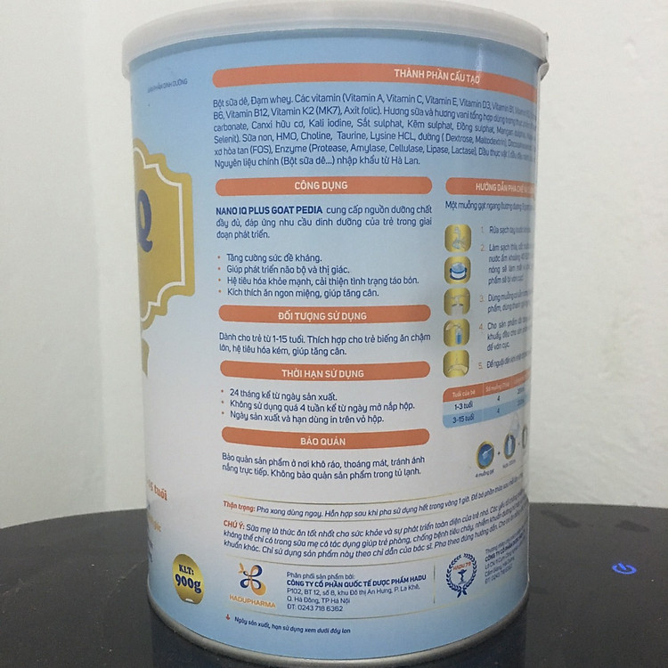 Sữa Dê NANO IQ PLUS 900g Tăng Cân Tiết kiệm - Hình ảnh 3