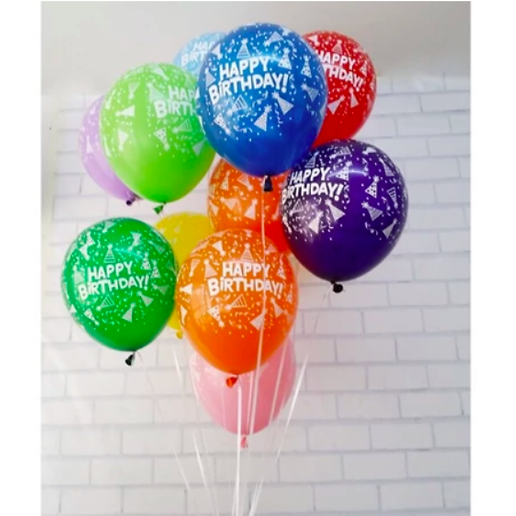 Bịch 100 Quả Bóng Bay Cao Su Chấm Bi Size 35cm (2.8gr) - Vàng - Ảnh 2