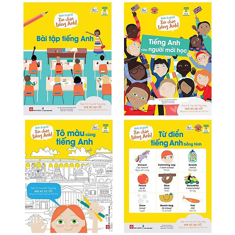 Hello English – Xin Chào Tiếng Anh (Bộ 4 Cuốn)