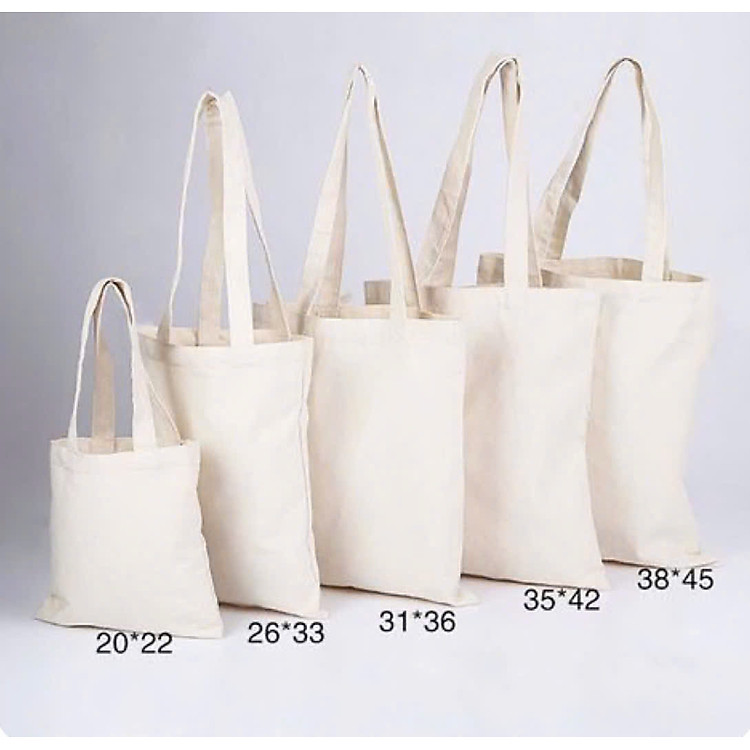 Túi tote trơn và hoạ tiết hình dễ thương xinh xắn nhiều size 3B