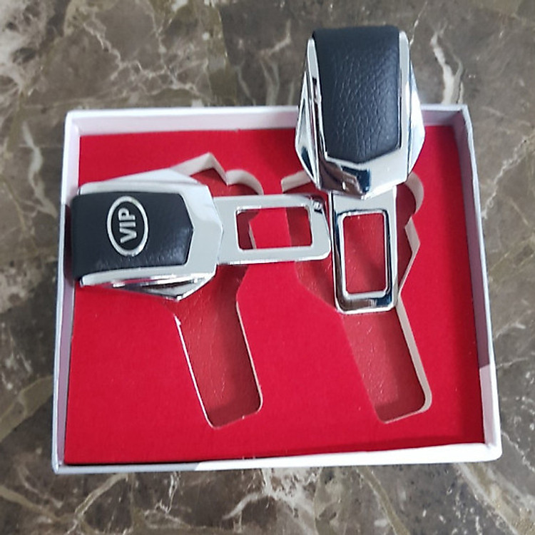 Combo 2 Chốt Khóa Dây An Toàn Logo VIP 4S dành cho ô tô Ngắt Chuông Cảnh Báo Kêu Cho Xe Hơi/Ô Tô Cao Cấp