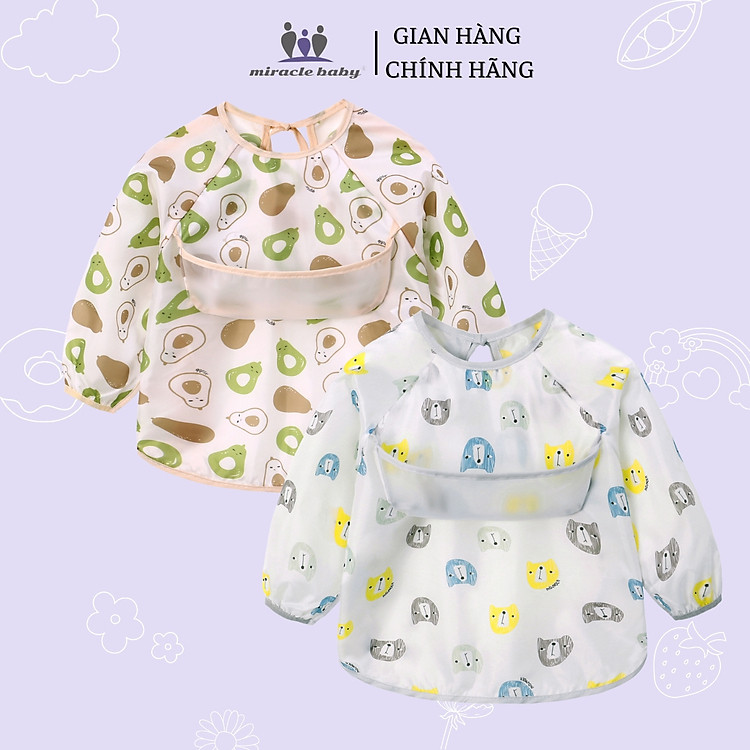 Mua Áo yếm ăn dặm Miracle Baby chống thấm Chính hãng Giá rẻ - Hình ảnh 4
