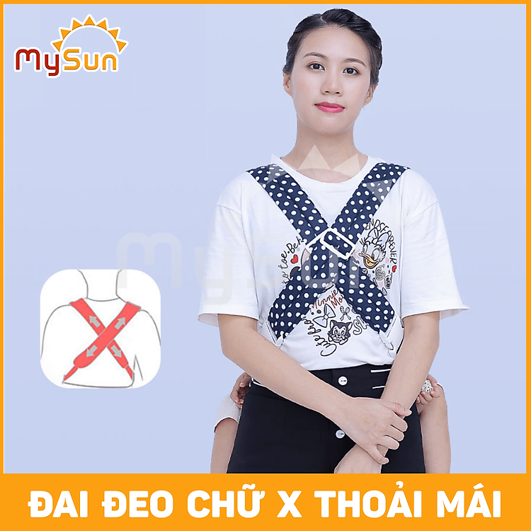 Mua Đai địu vải MySun cho trẻ sơ sinh Chính hãng Ưu đãi - Hình ảnh 4
