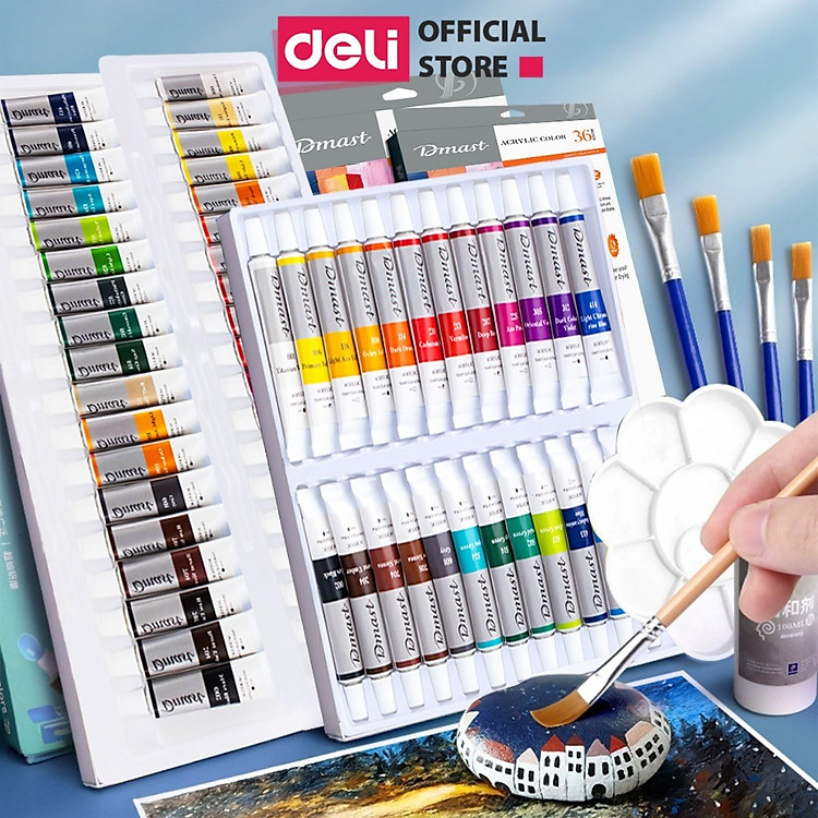 Màu Acrylic Dmast Tuýp 12ml (12 màu)