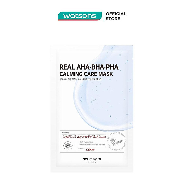 Mặt Nạ Giấy Some By Mi Real AHA-BHA-PHA Calming Care Mask 20g