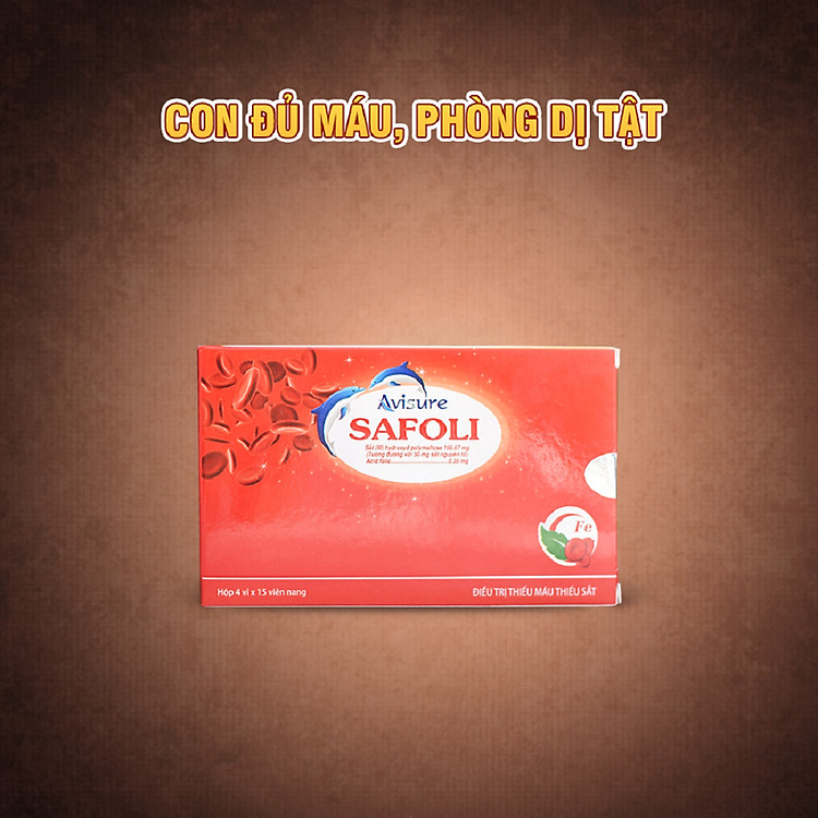 Sắt hữu cơ cho bà bầu Avisure Safoli