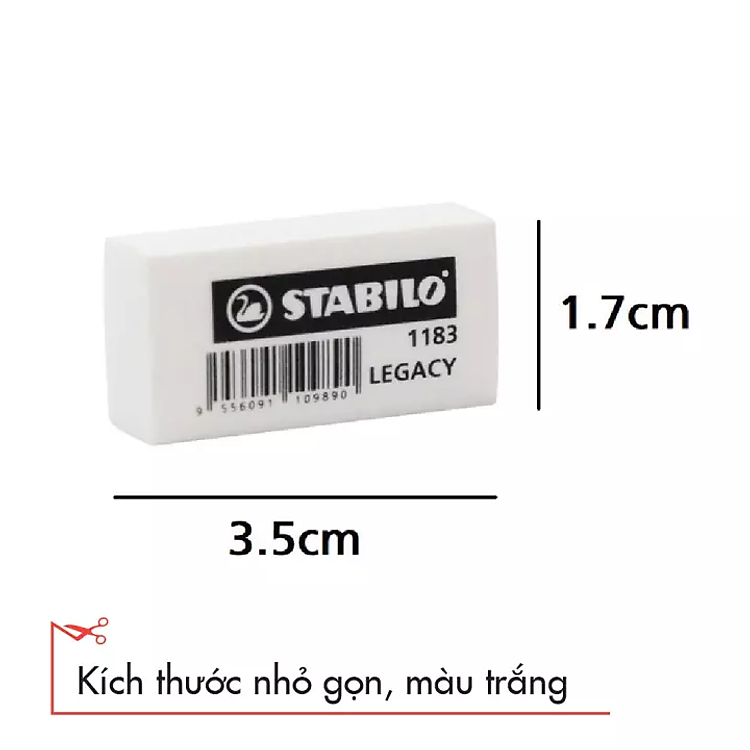 Gôm Trắng Nhỏ Stabilo Legacy ER183W - Ảnh 5