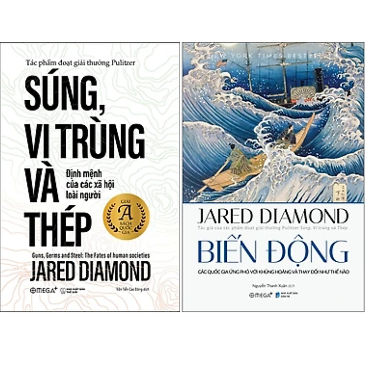 Sách Nghiên Cứu Lịch Sử Nhân Loại Của Jared Diamond: Biến Động + Súng, Vi Trùng Và Thép (Phiên Bản 2020)
