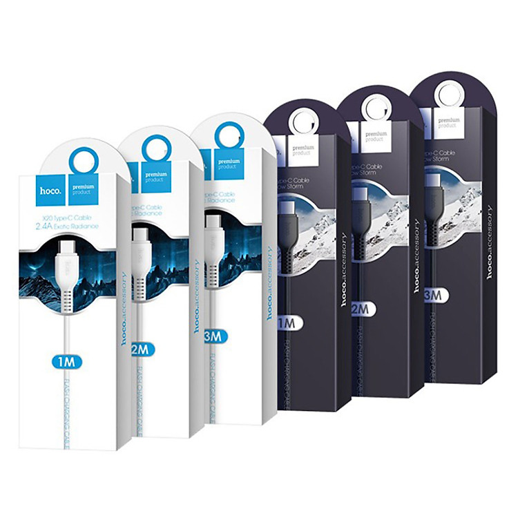 Dây Cáp Sạc USB-Type C Hoco X20 Flash (1m) - Hàng Chính Hãng