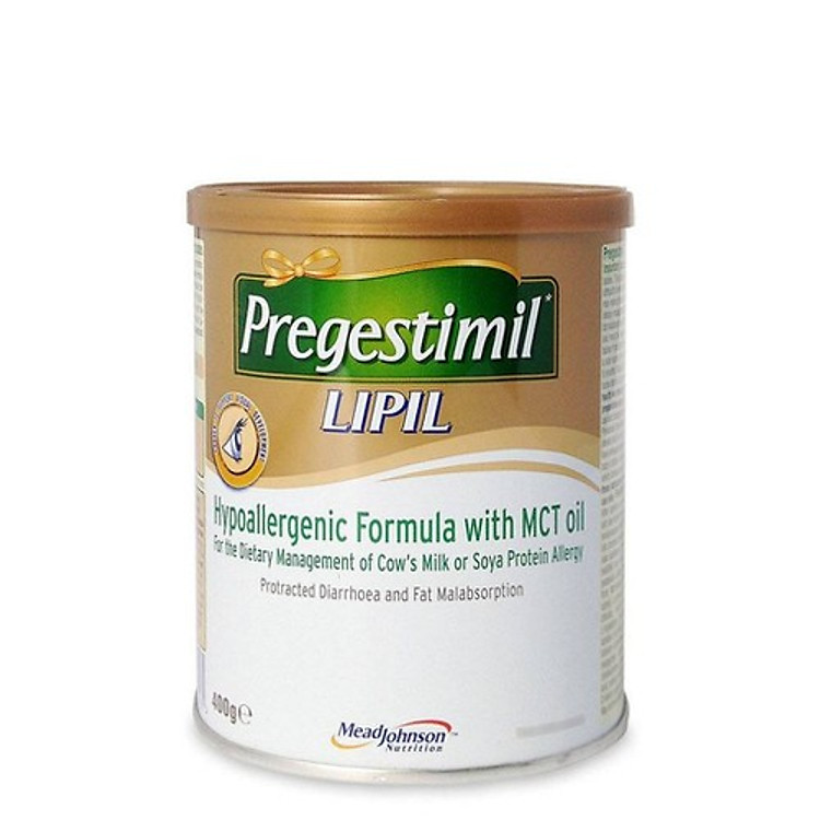 Sữa Pregestimil Lipil 400g (cho trẻ 0-12 tháng) - dành cho trẻ dị ứng đạm sữa bò, kém hấp thu đạm, biếng ăn, nhẹ cân
