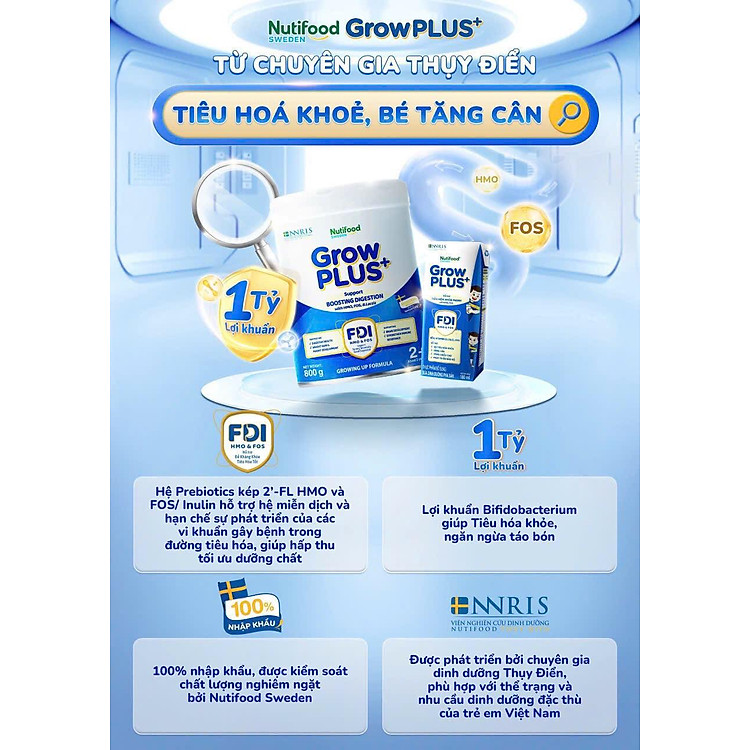 Mua Sữa Growplus+ Xanh nhạt 0+ 800g Tiết kiệm - Hình ảnh 2