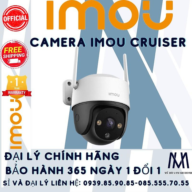 Camera Imou Cruiser/ Cruiser SE 4MP - Camera Ngoài Trời Zoom 16x, Xoay 360 Độ, Quay màu ban đêm, Phát hiện chuyển động -HÀNG NHẬP KHẨU
